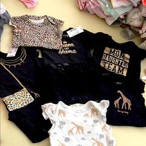 Baby girls onsie lot